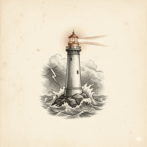 Antique engraving evoking Risk absorption